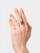 Square Blue Sapphires