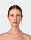 Silver Plated Kiss Drop Earrings