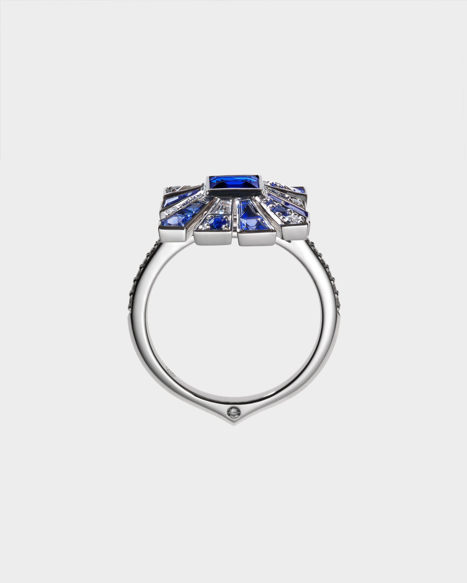Square Blue Sapphires