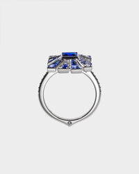 Square Blue Sapphires