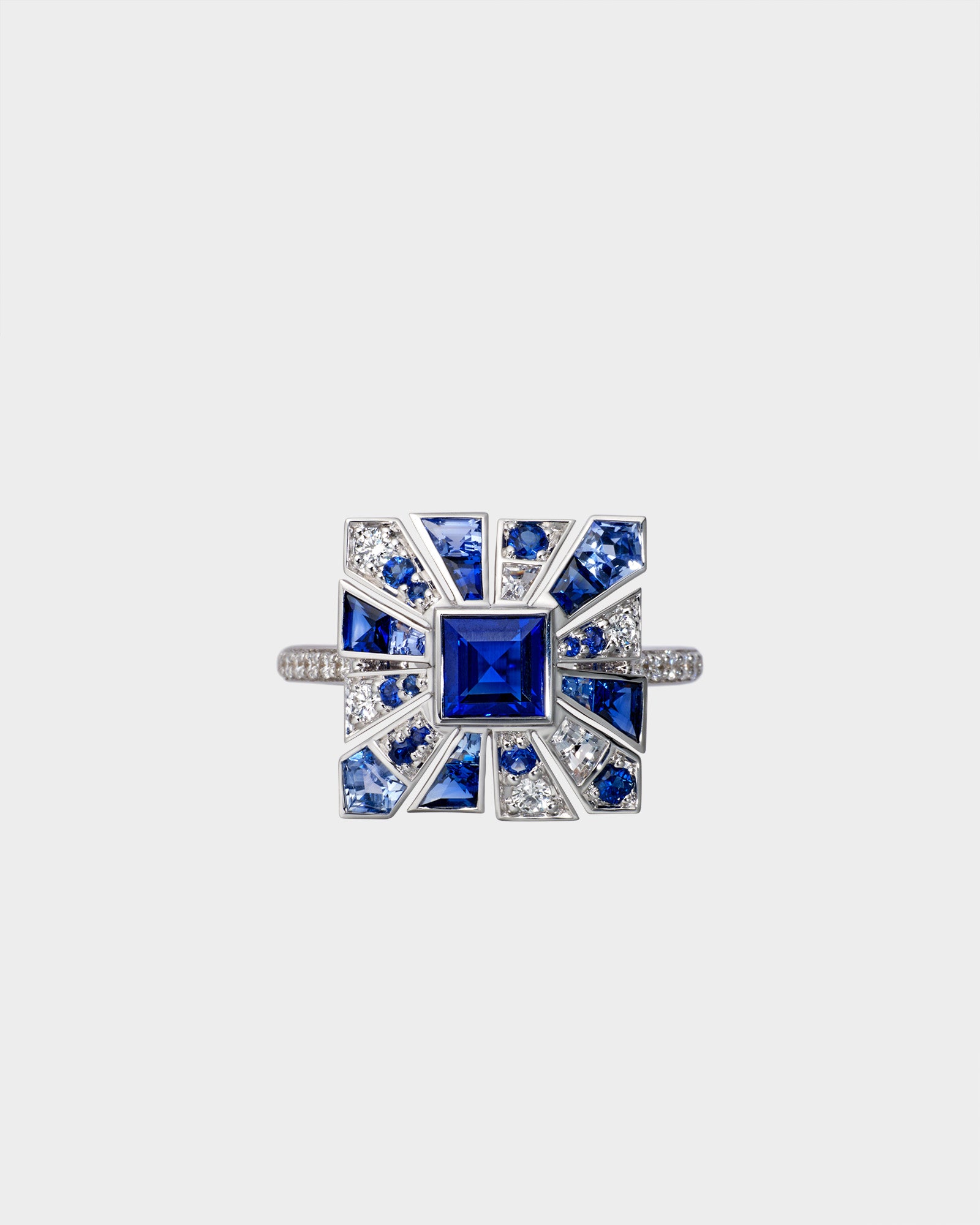Square Blue Sapphires