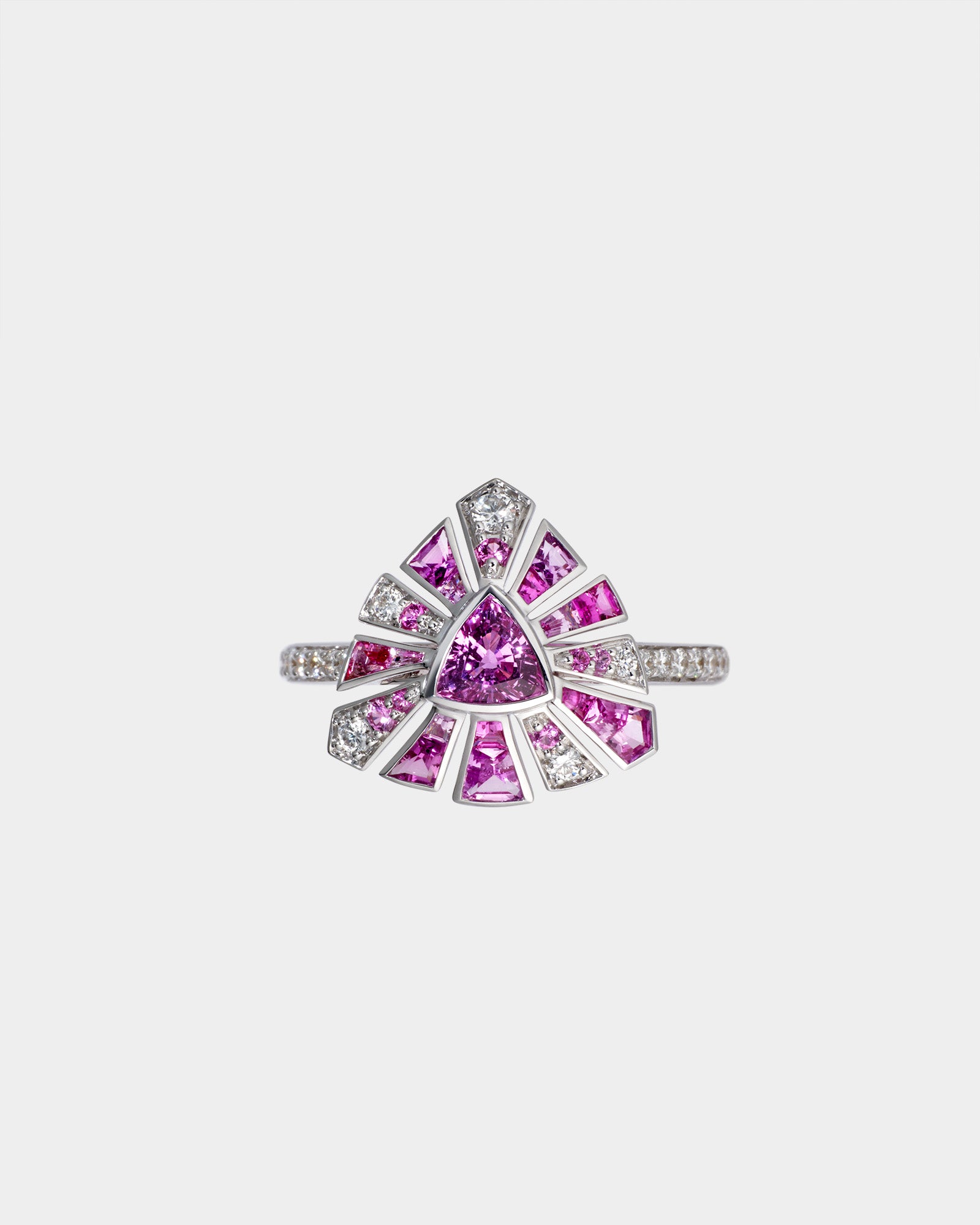Trillion Pink Sapphires